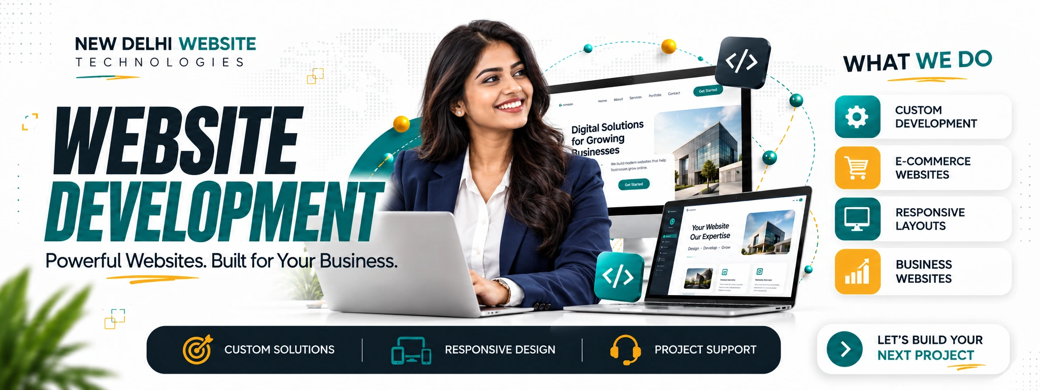 New Delhi Website Technologies — Website Development. Custom solutions, responsive design and project support.