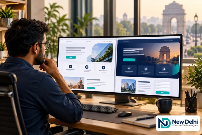 Landing Page Design for Delhi Service Enquiries