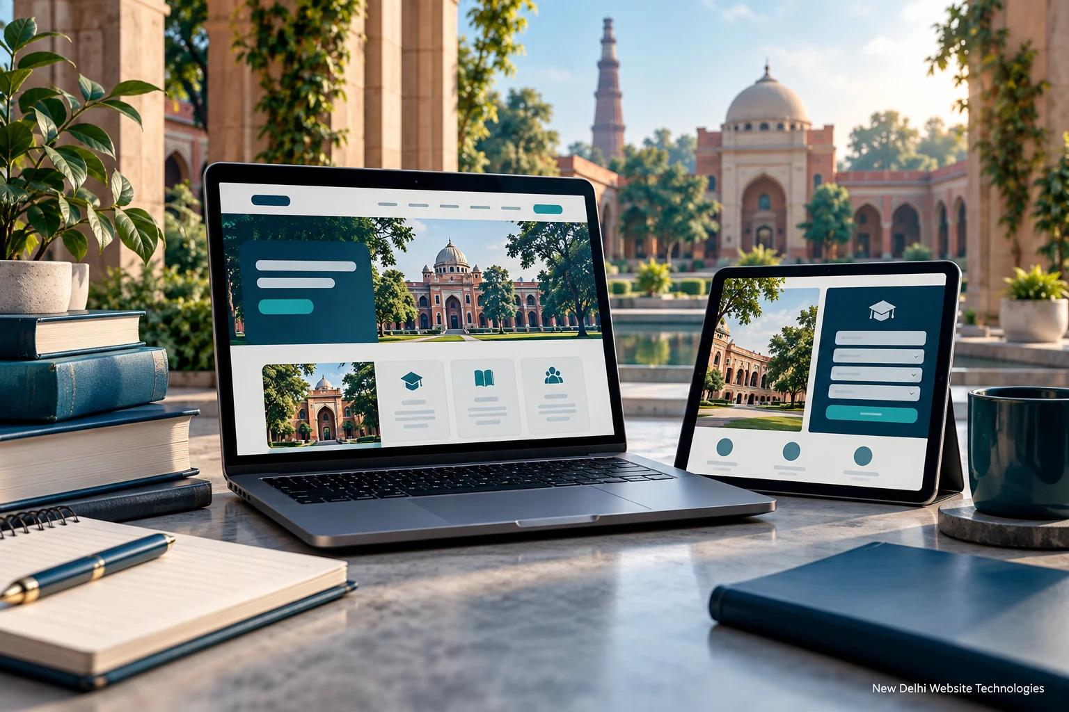 Website development concept for North Delhi