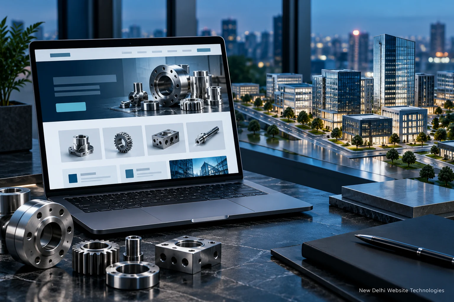 Website development concept for North West Delhi