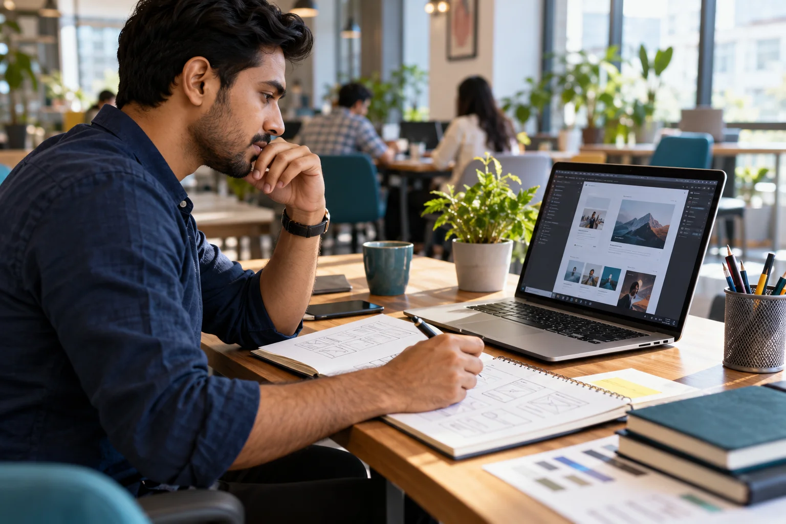 How we collaborate on your website — illustrative website project scene