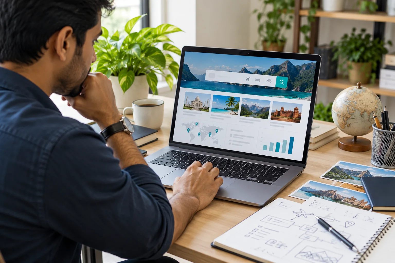 Help travellers compare options and send relevant enquiries — travel portal project planning