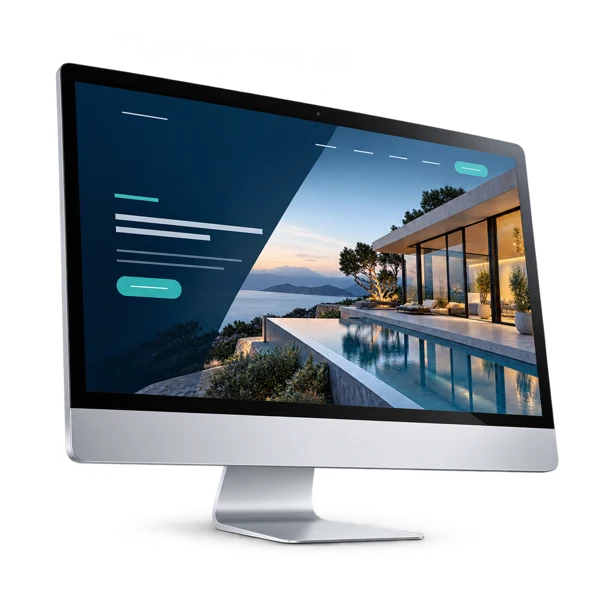 Illustrative website development service visual