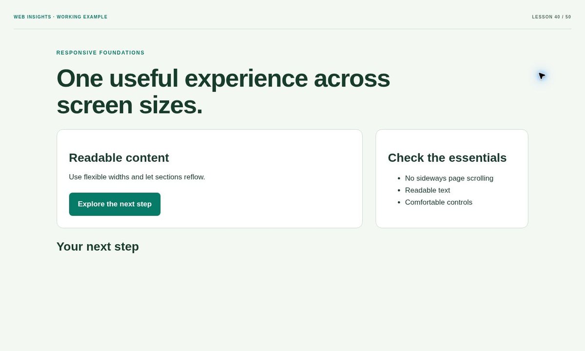 Example preview: How to Make a Website Mobile Friendly with Responsive CSS