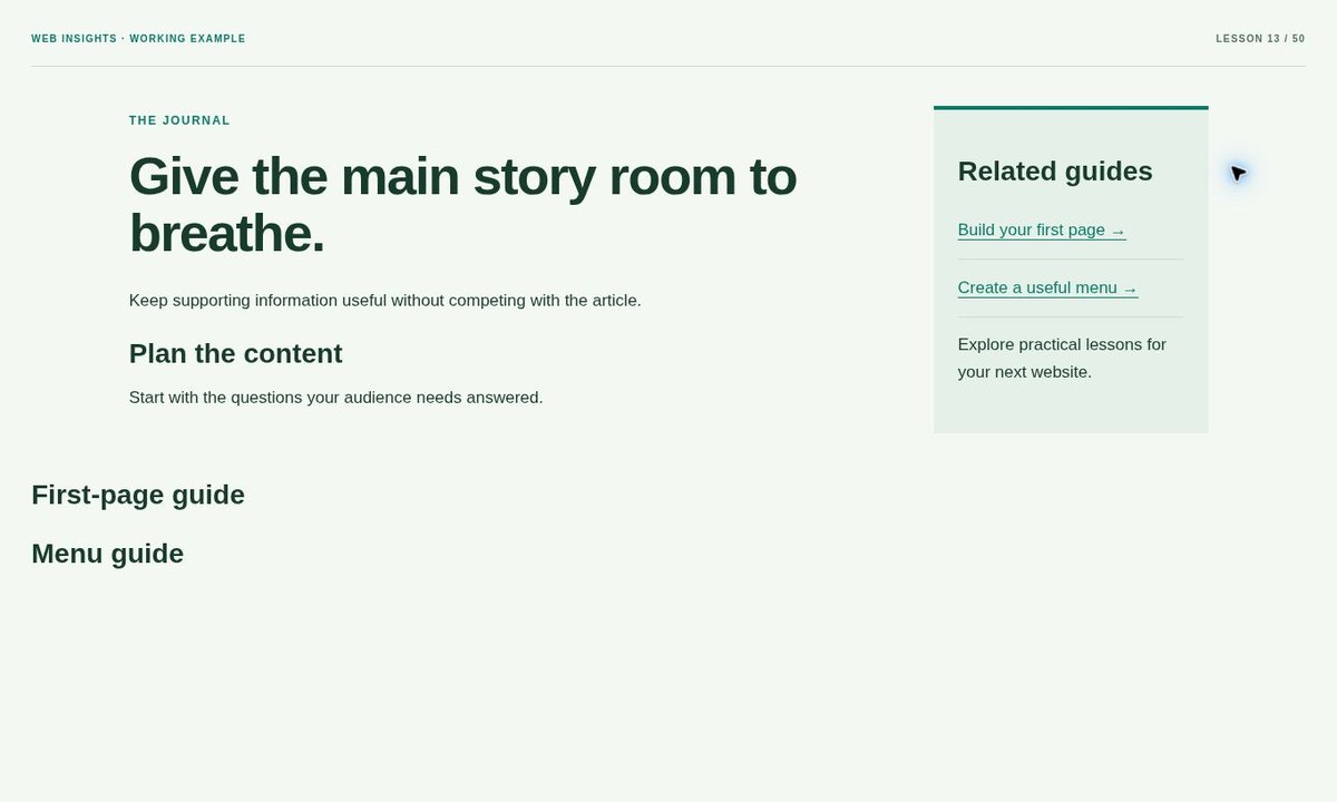 Example preview: How to Make a Website Sidebar with CSS Grid