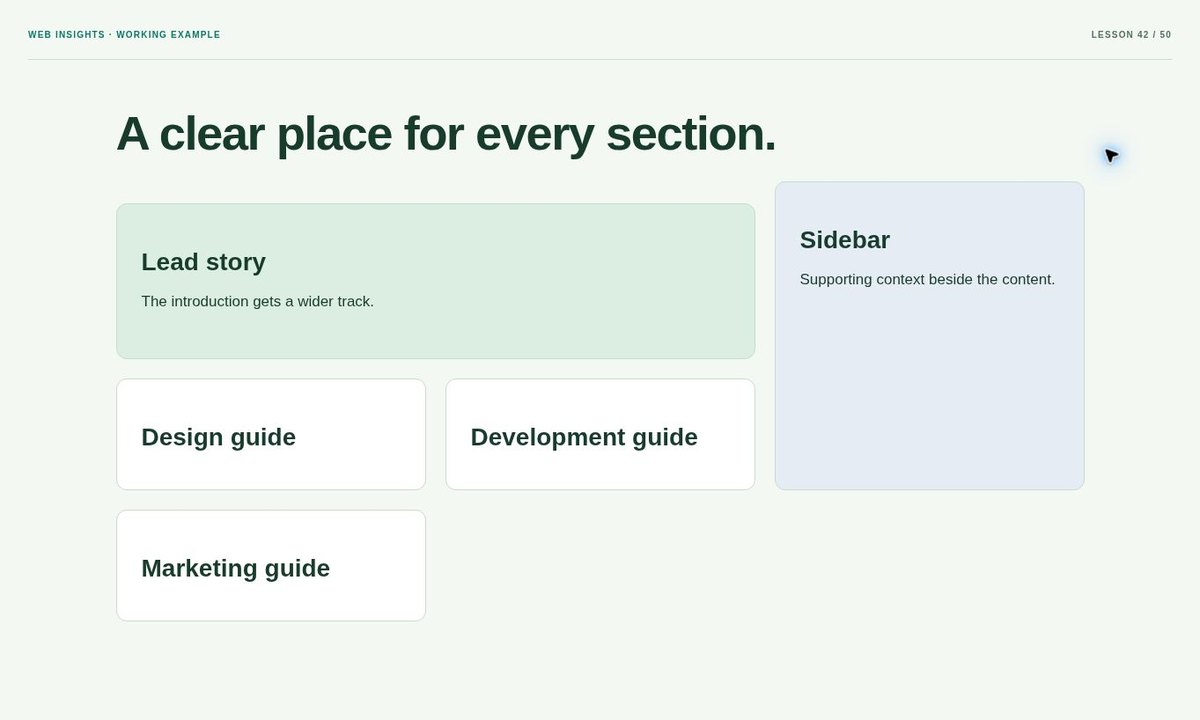 Example preview: How to Use CSS Grid for a Responsive Website Layout